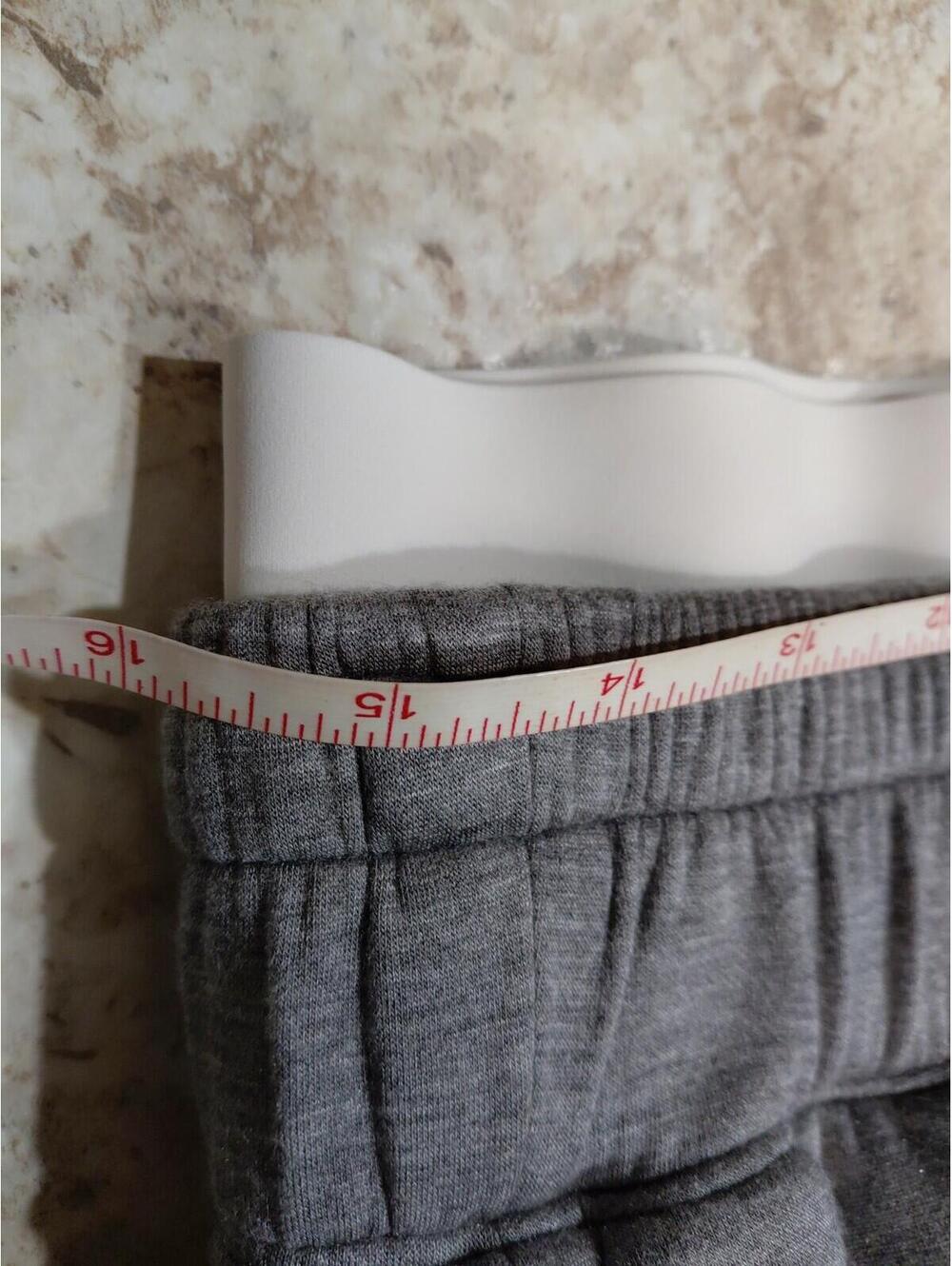 Spanx Wide Leg Sweat Pants Gray Size L EUC Draw String Side Pkts Flat Front - Picture 8 of 9